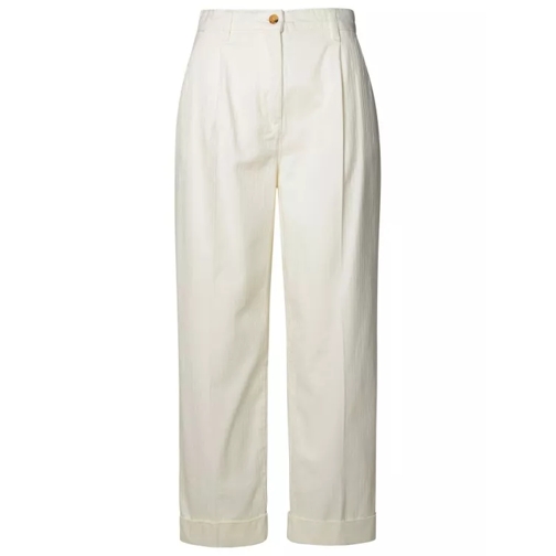 Etro White Cotton Jeans White 