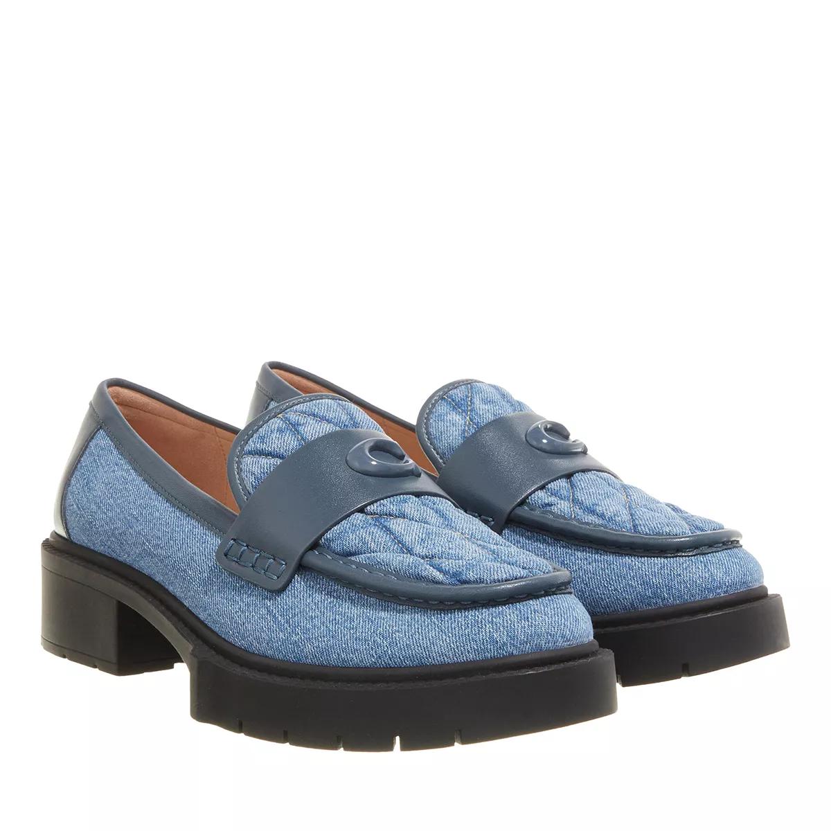 Coach Leah Loafer Quilted Indigo Denim | Loafer