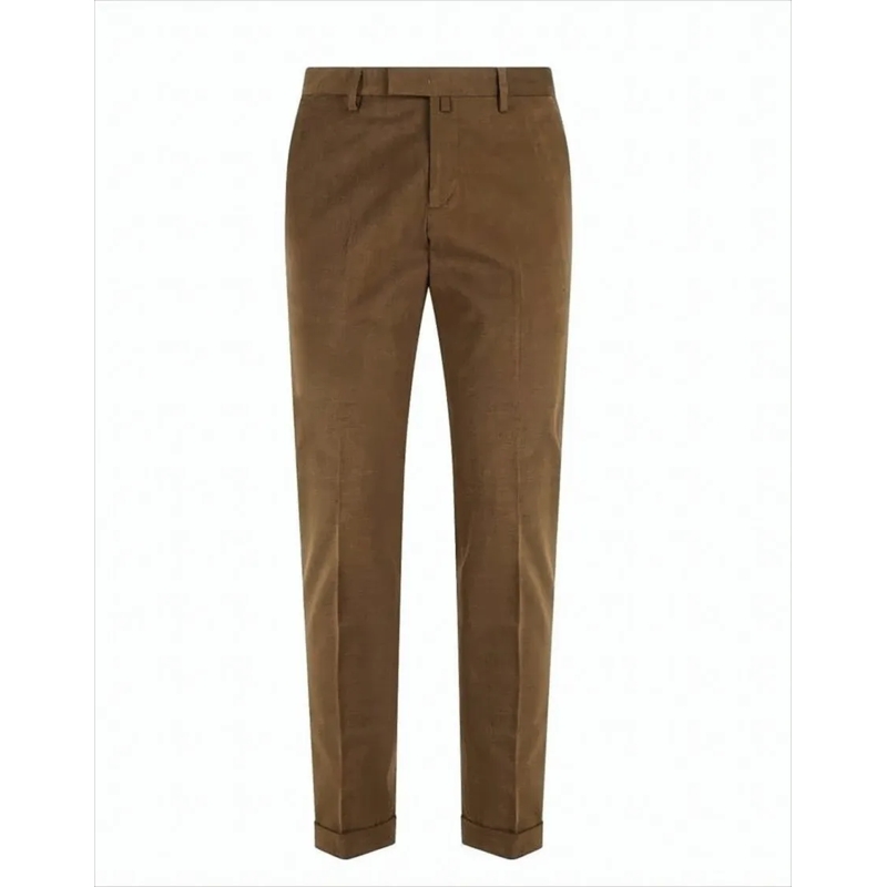 Briglia Chino Brown Cotton Trousers White