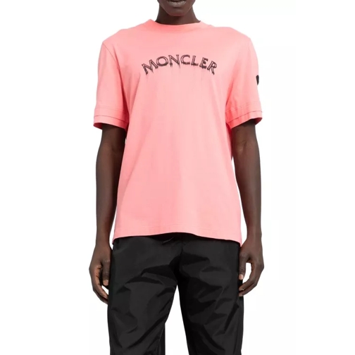 Moncler Logo T-Shirt Pink 
