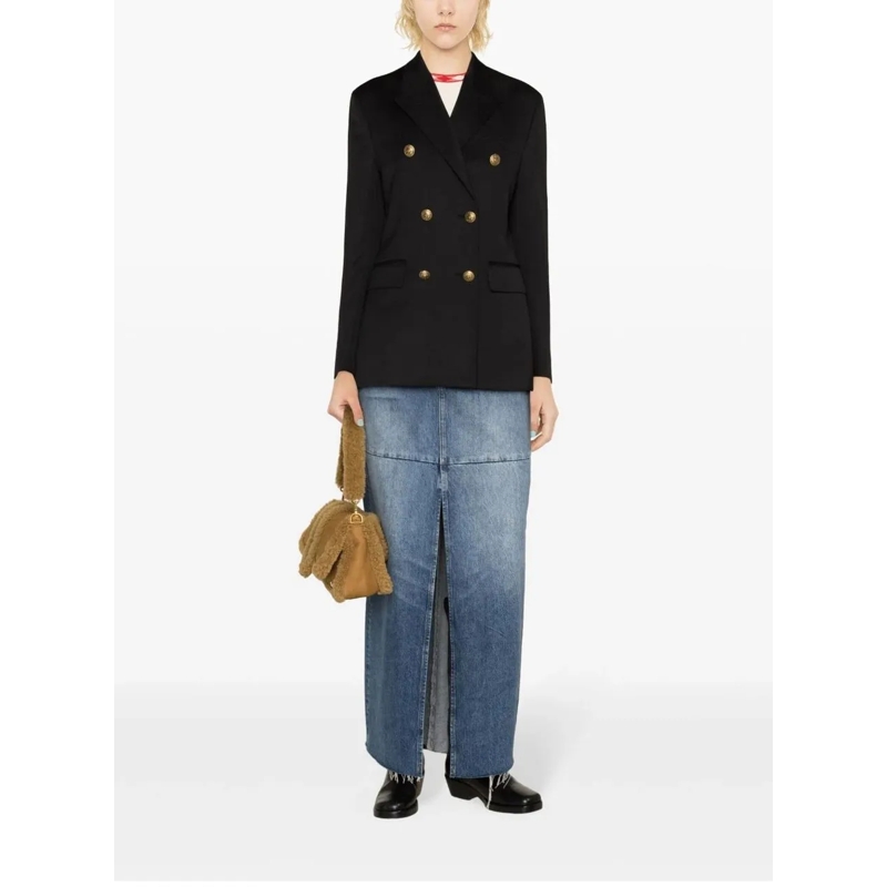Golden Goose Blazer Double Breasted Blazer With Gold Bottons Black(Image 2)