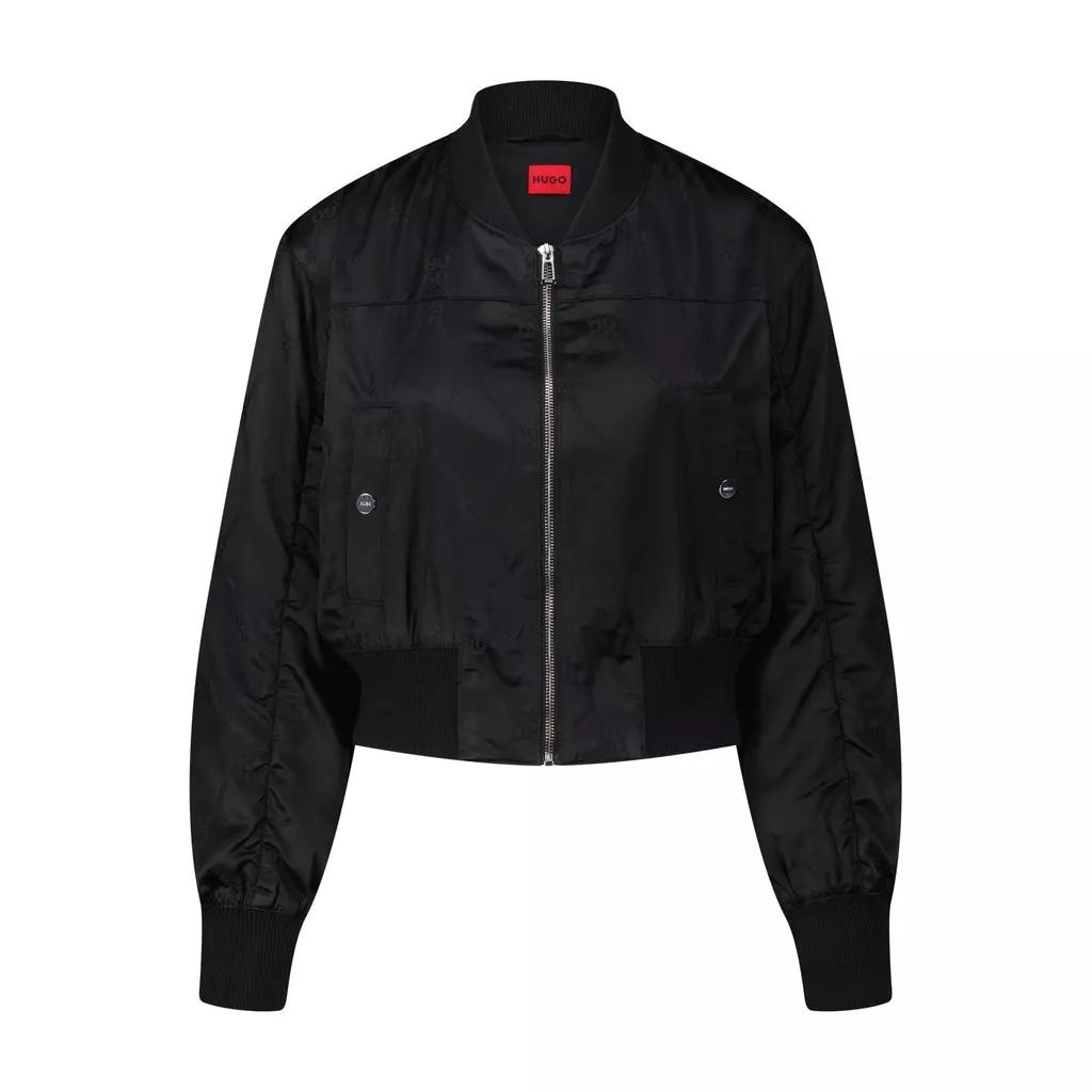 Hugo - Satin Blouson Aritana - Größe 34 - schwarz