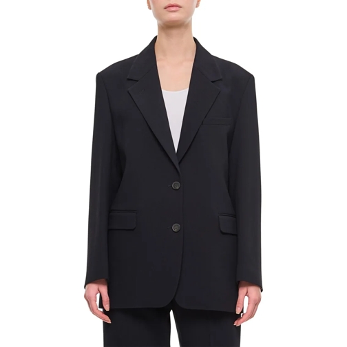 Golden Goose Blazer Viscose And Wool Crepe Over Jacket Black