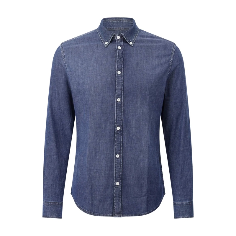 Dondup Chemise Hemd aus Denim Blau