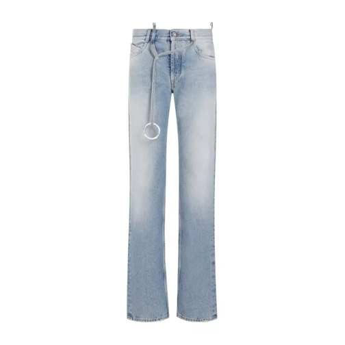 The Attico Blue Distressed Jeans Blue 