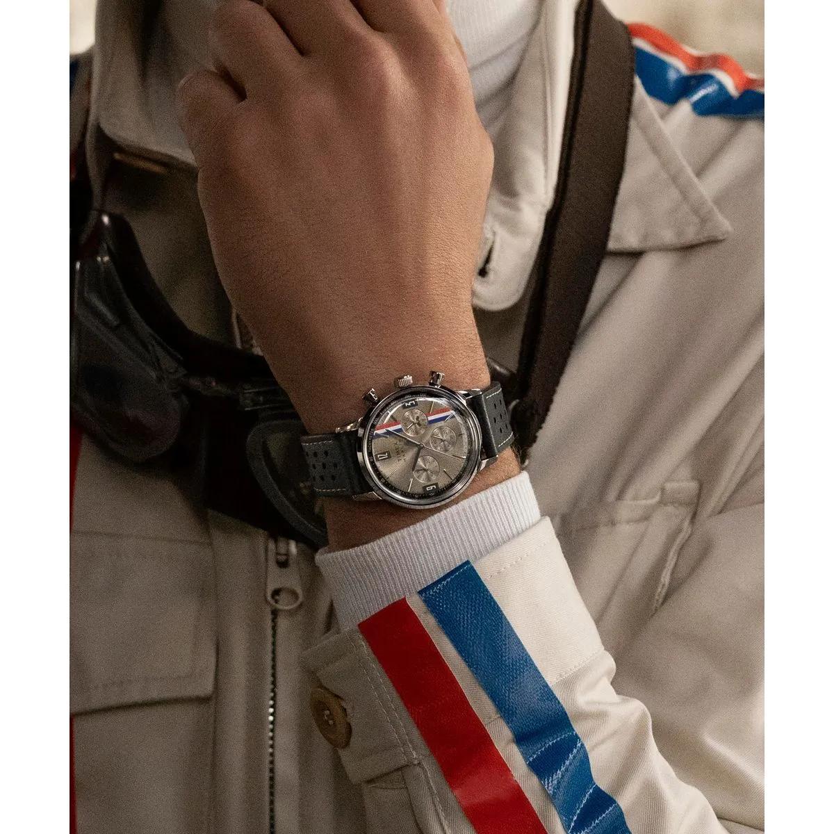 Thumbnail - Timex Uhren - Quarz-Analoguhr Marlin Chronograph Stripes - Gr. unisize - in Schwarz - für Damen