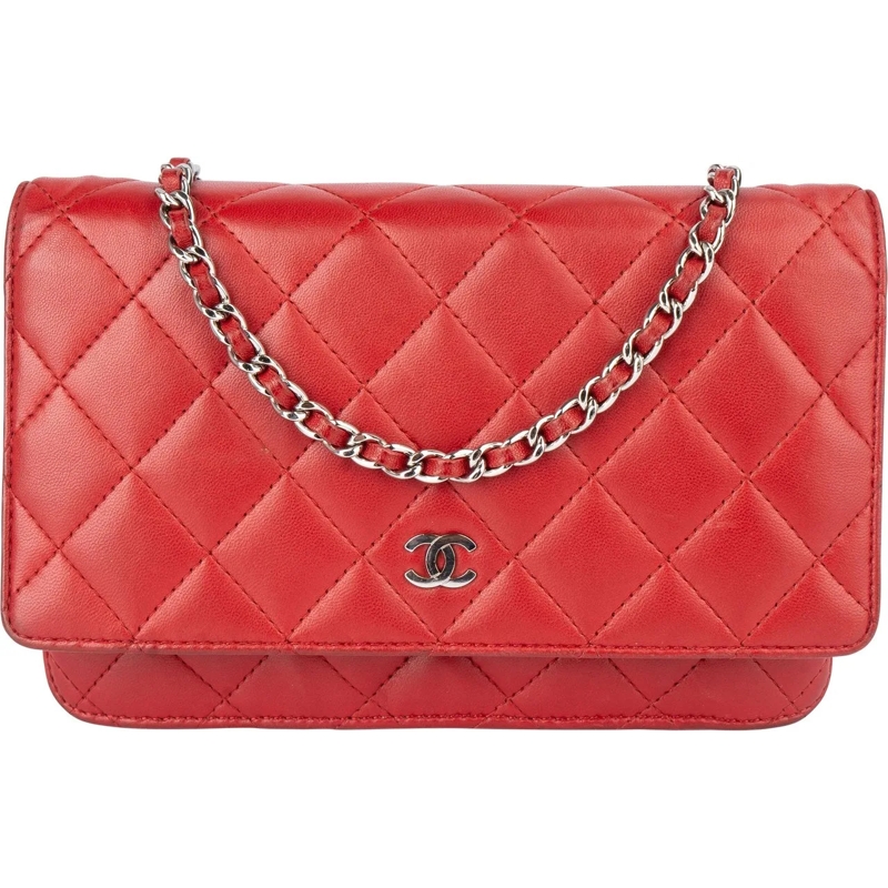 Chanel Tote Chanel Quilted Lambskin Wallet On Chain Crossbody  rot