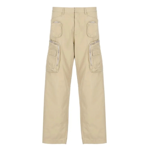 Dsquared2 Cotton Cargo Pants Neutrals 