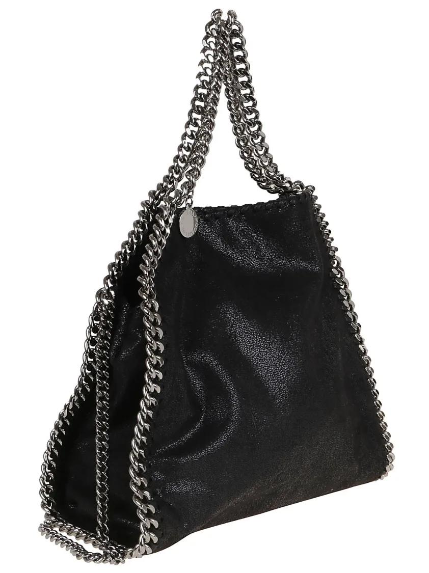 Stella Mccartney Totes & shoppers Mini Tote Eco Shaggy Deer in zwart