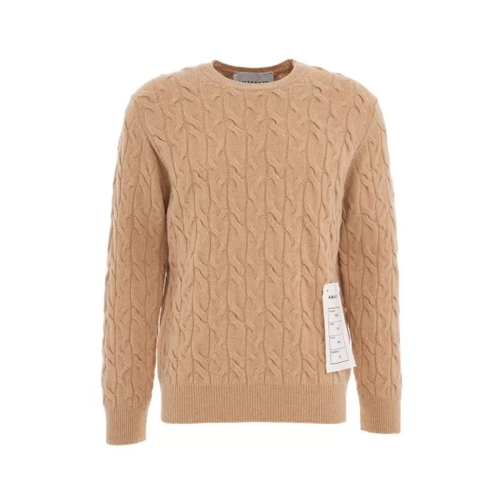 Amaranto Cable Knit Sweater Brown 