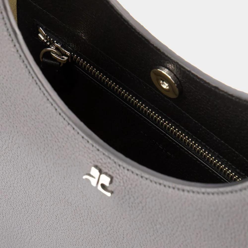 Courrèges Hobo bags Medium Holy Shoulder Bag Leather Black in zwart