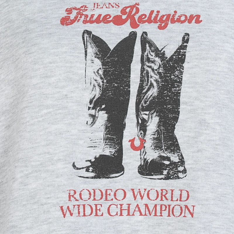 True Religion  Hoodie BOOTS grau(Image 5)