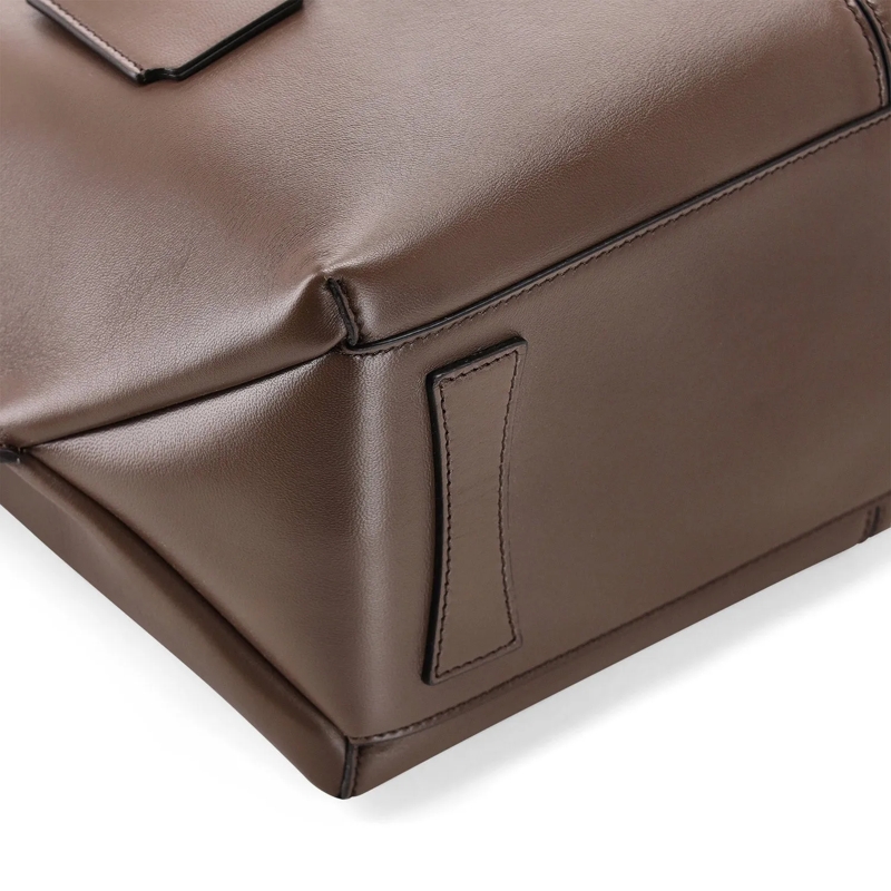 Max Mara Shopper Tasche Ed Doubles aus Leder braun(Image 4)