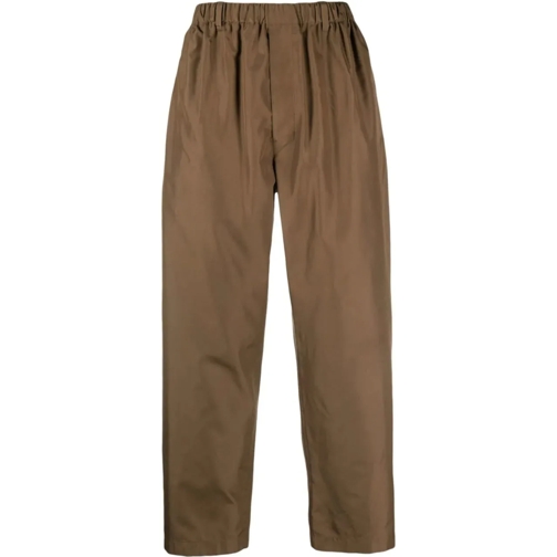 Lemaire Pantalon décontracté Relaxed Pants Dark Tobacco schwarz