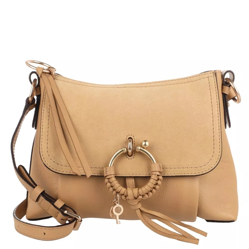 See By Chloé Joan Shoulder Bag Suede Soft Tan Borsa a tracolla