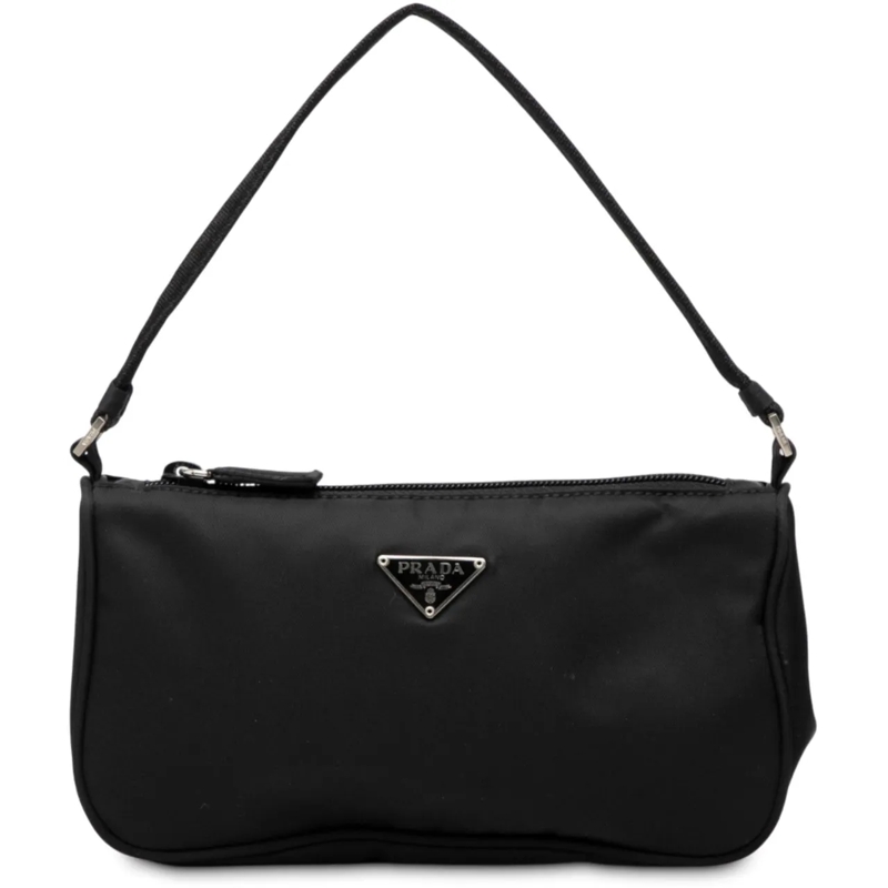 Prada Schultertasche Tessuto Shoulder Bag schwarz