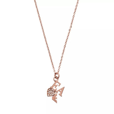 Emporio Armani Stainless Steel Chain Necklace Rose Gold Tone