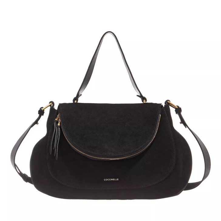 Coccinelle Sole Suede Noir Borsa a tracolla