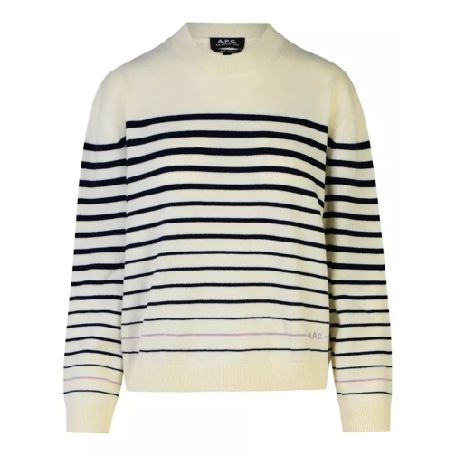 A.P.C. Cream Wool 'Billie' Sweater Neutrals 