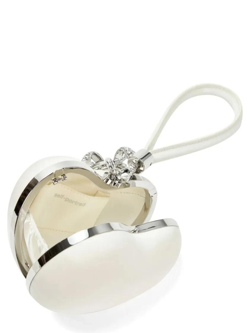 self-portrait Crossbody bags Heart Pochette in wit