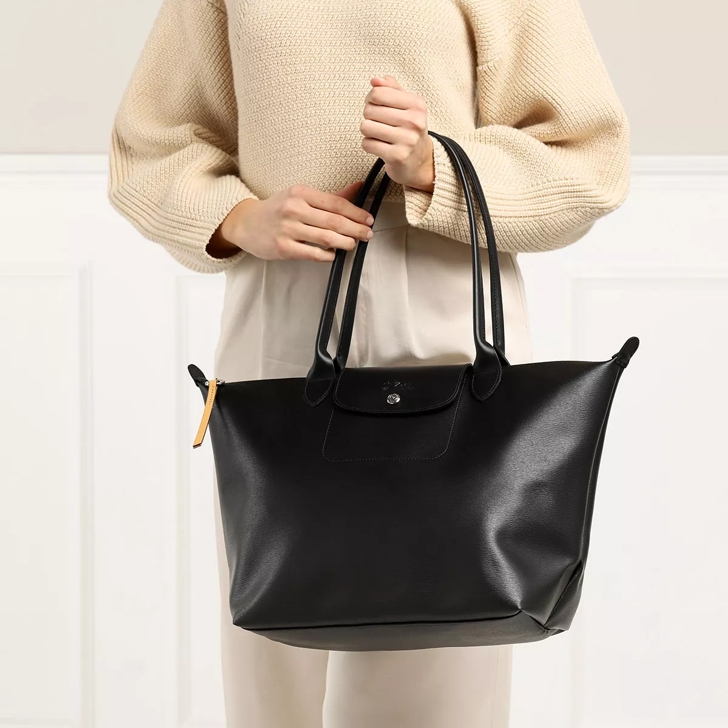 Longchamp large black tote bag sale