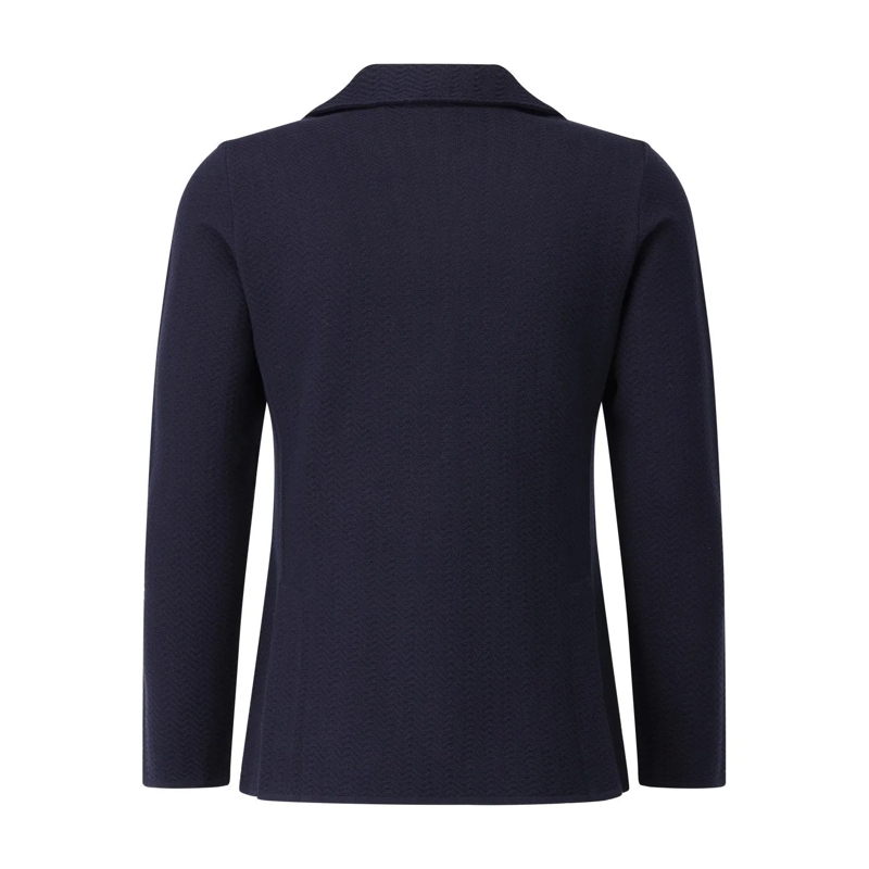 Lardini Colbert Sakko mit Zick-Zack-Muster blau(Image 5)