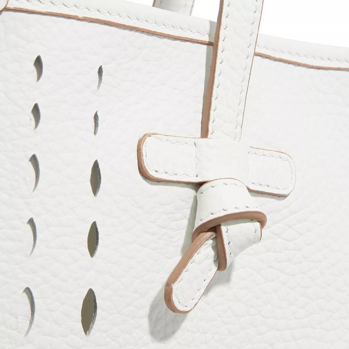 Gianni Chiarini Resin-Coated Tekla Tas met Leren Profielen White Dames