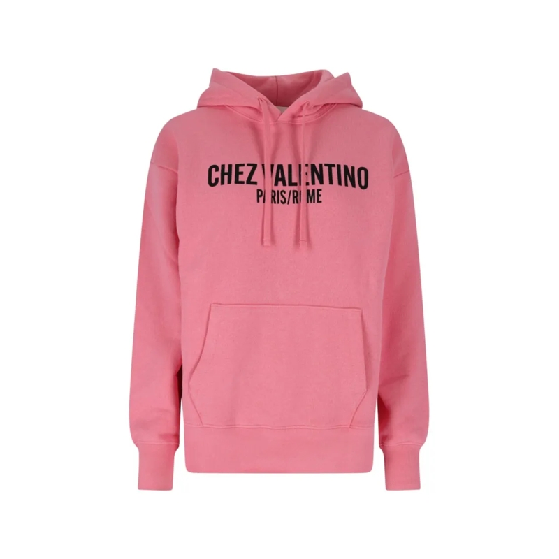 Valentino Garavani  Logo Hoodie – Pink Pink