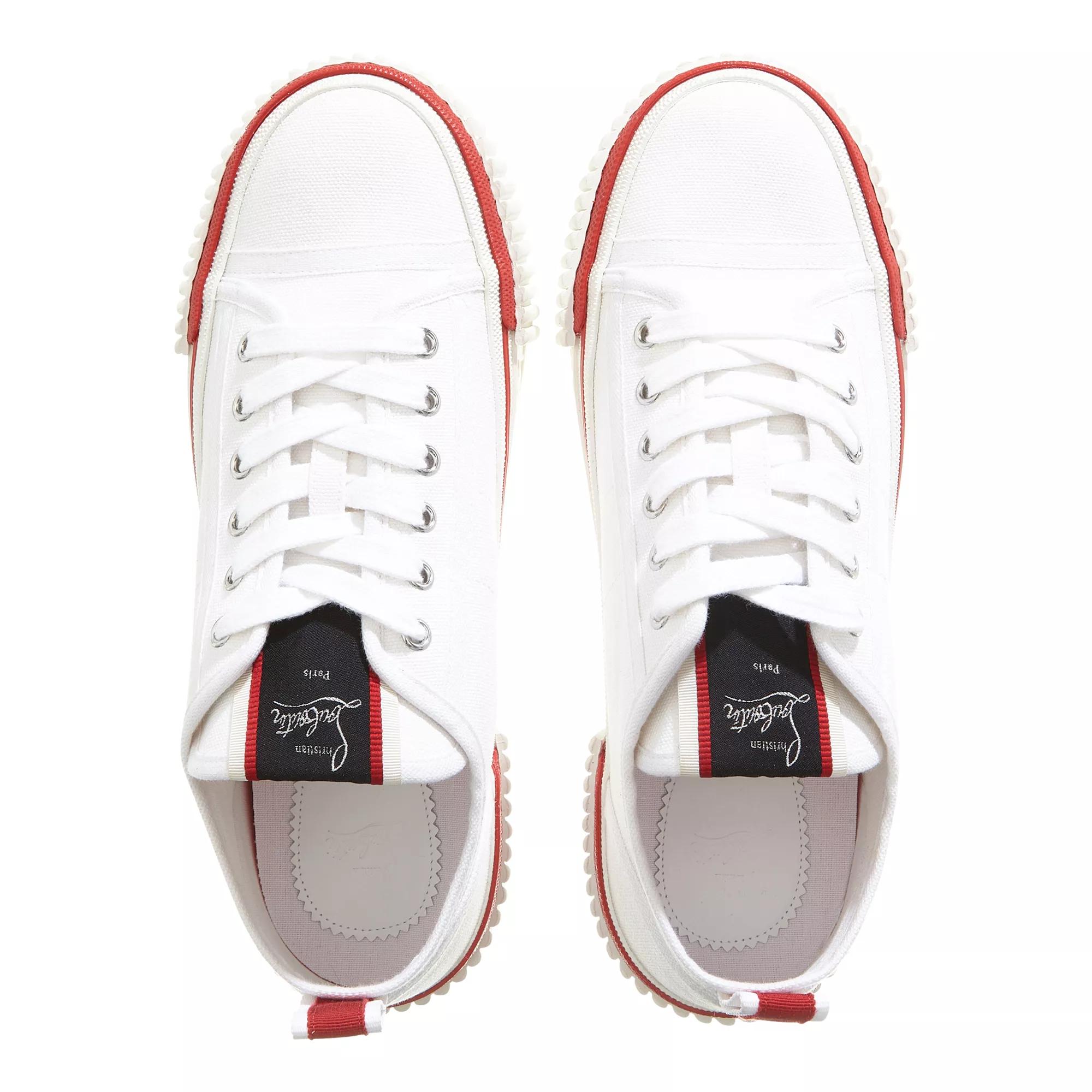 Christian Louboutin Pedro Cotton Junior Sneakers - White - 43.5