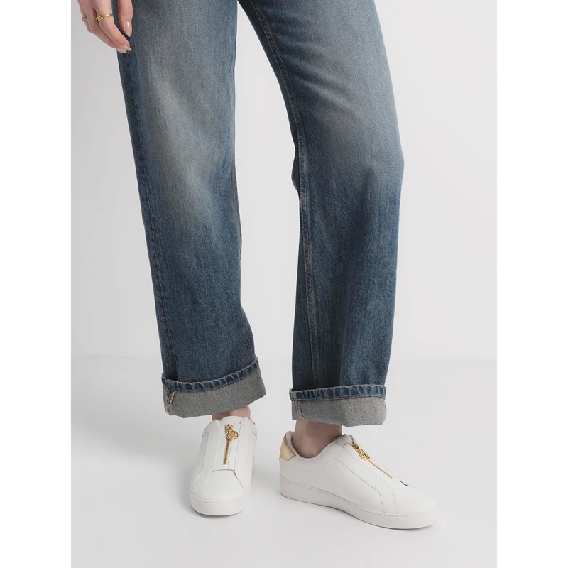 MICHAEL Michael Kors Low-Top-Sneaker Keaton Zip Slip On Pale Gold(Image 4)