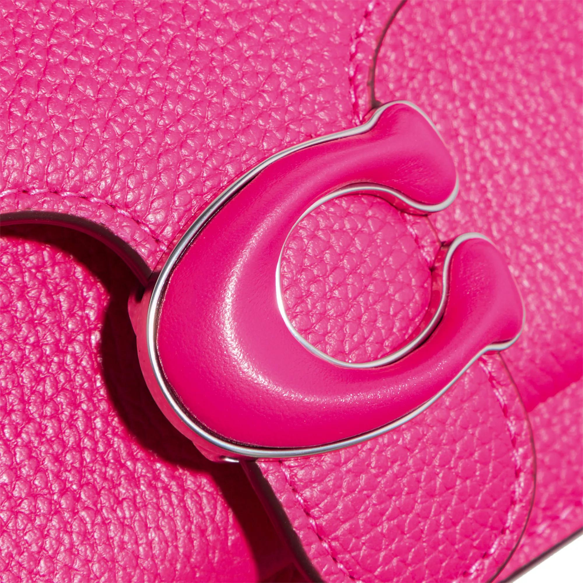 Coach Crossbody bags Leather Covered C Closure Tabby Chain Clutch in roze