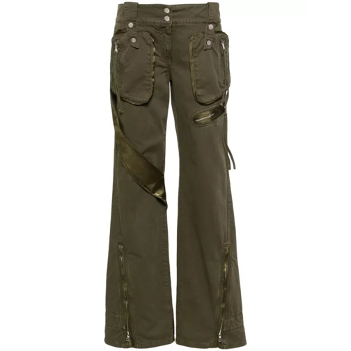 Blumarine Military Green Straight Leg Trouser Green 