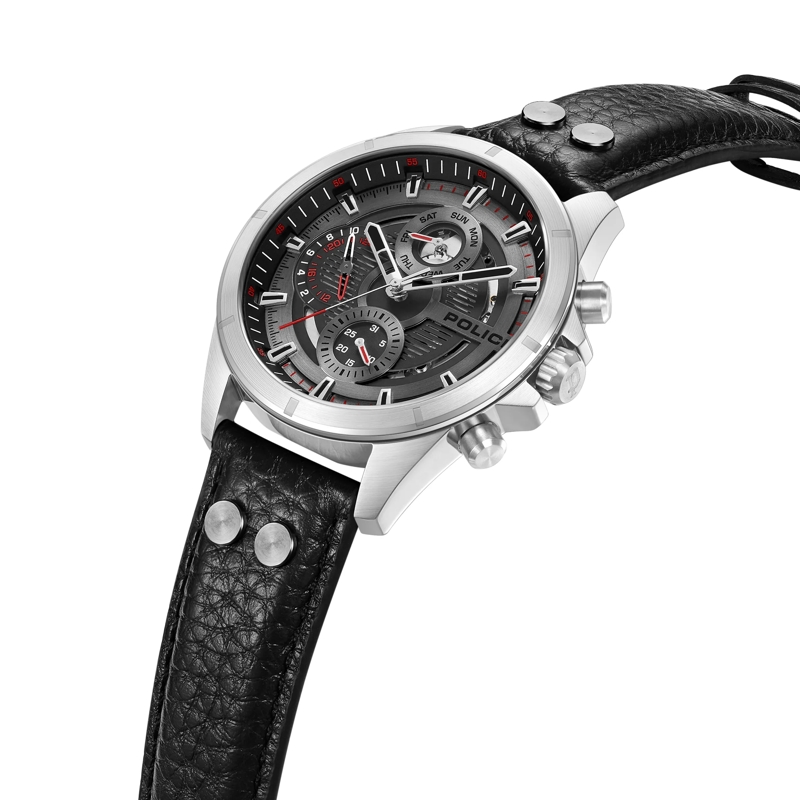 Police Automatikuhr Quarzuhr Malawi silber(Image 2)