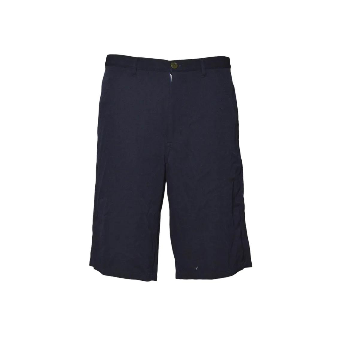 Thumbnail - Comme des Garcons - Navy Nylon Bermuda Shorts With Mid-Rise Waist - Größe L - blau