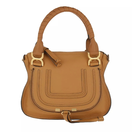 Chloé Marcie Crossbody Bag Autumnal Brown Rymlig shoppingväska