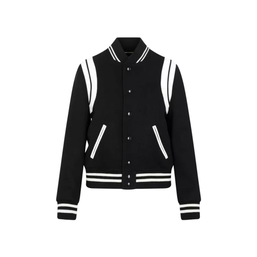 Saint Laurent Black Wool Teddy Jacket Black 