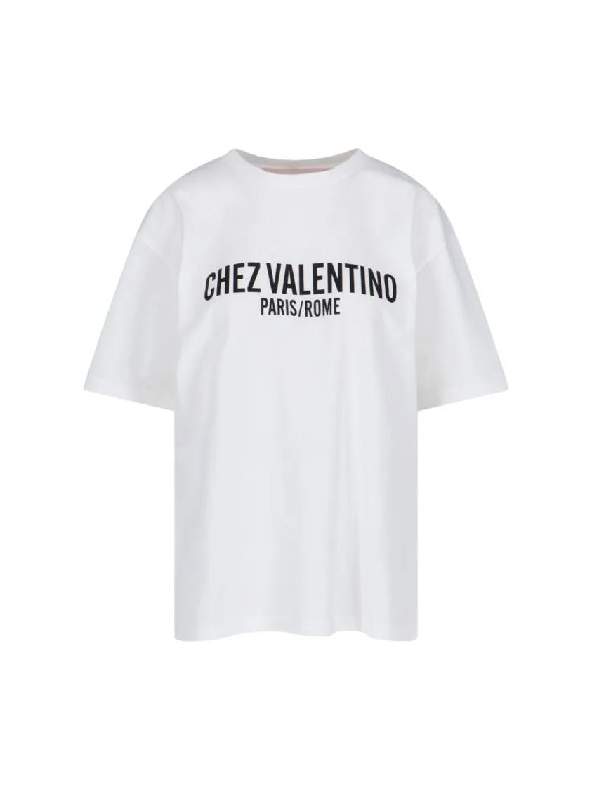 Thumbnail - Valentino Garavani - Chez' T-Shirt – White - Größe L - weiß