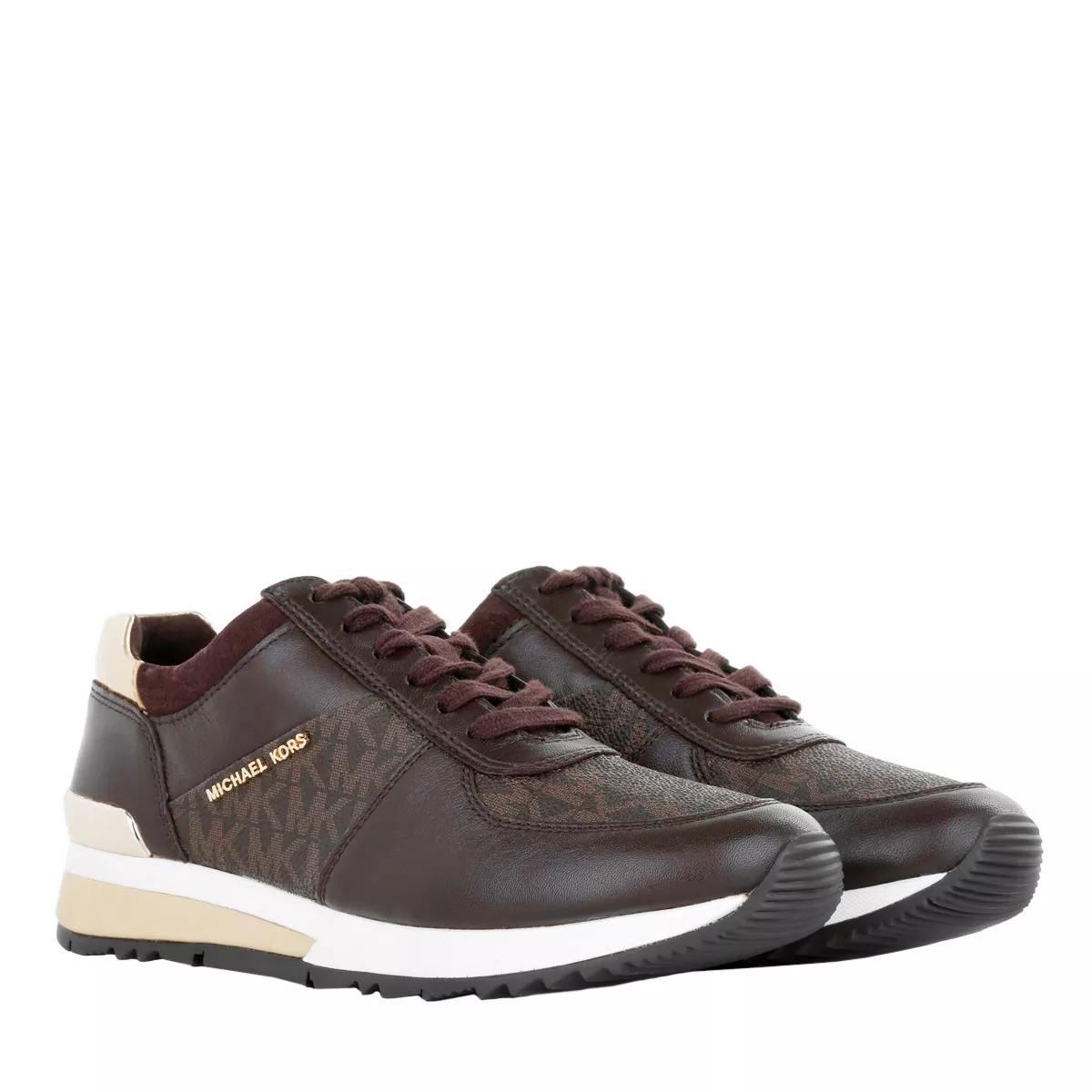 Michael Kors Allie Wrap Trainer Brown | Low-Top Sneaker