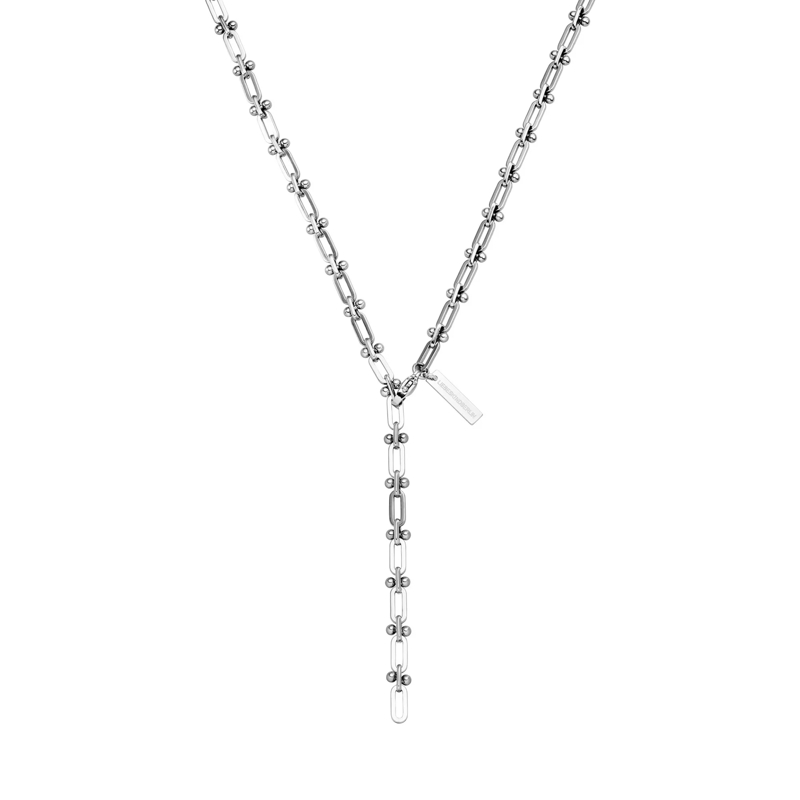 Liebeskind Berlin Mittellange Halskette Edelstahl Urban Chic silber(Image 4)