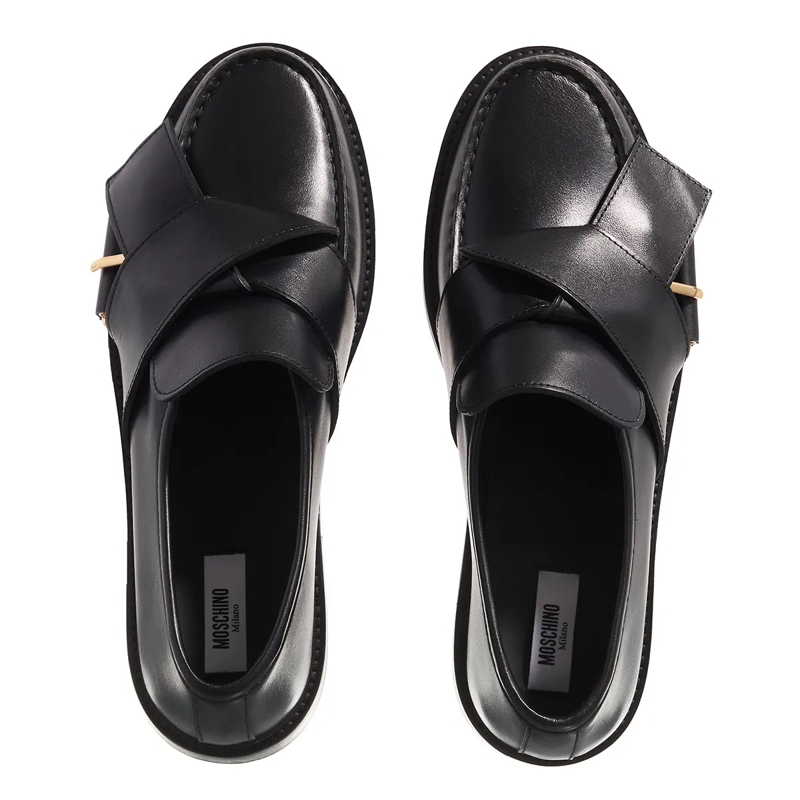 Moschino Mocassin Belted Up Nero(Image 6)