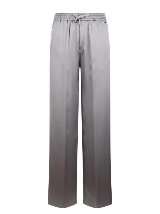 Herno - Fluid Satin Trousers - Größe 44 - grau