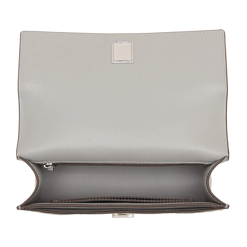 Tory Burch Sac à bandoulière Fleming Small Convertible Shoulder Bag Gray(Image 5)