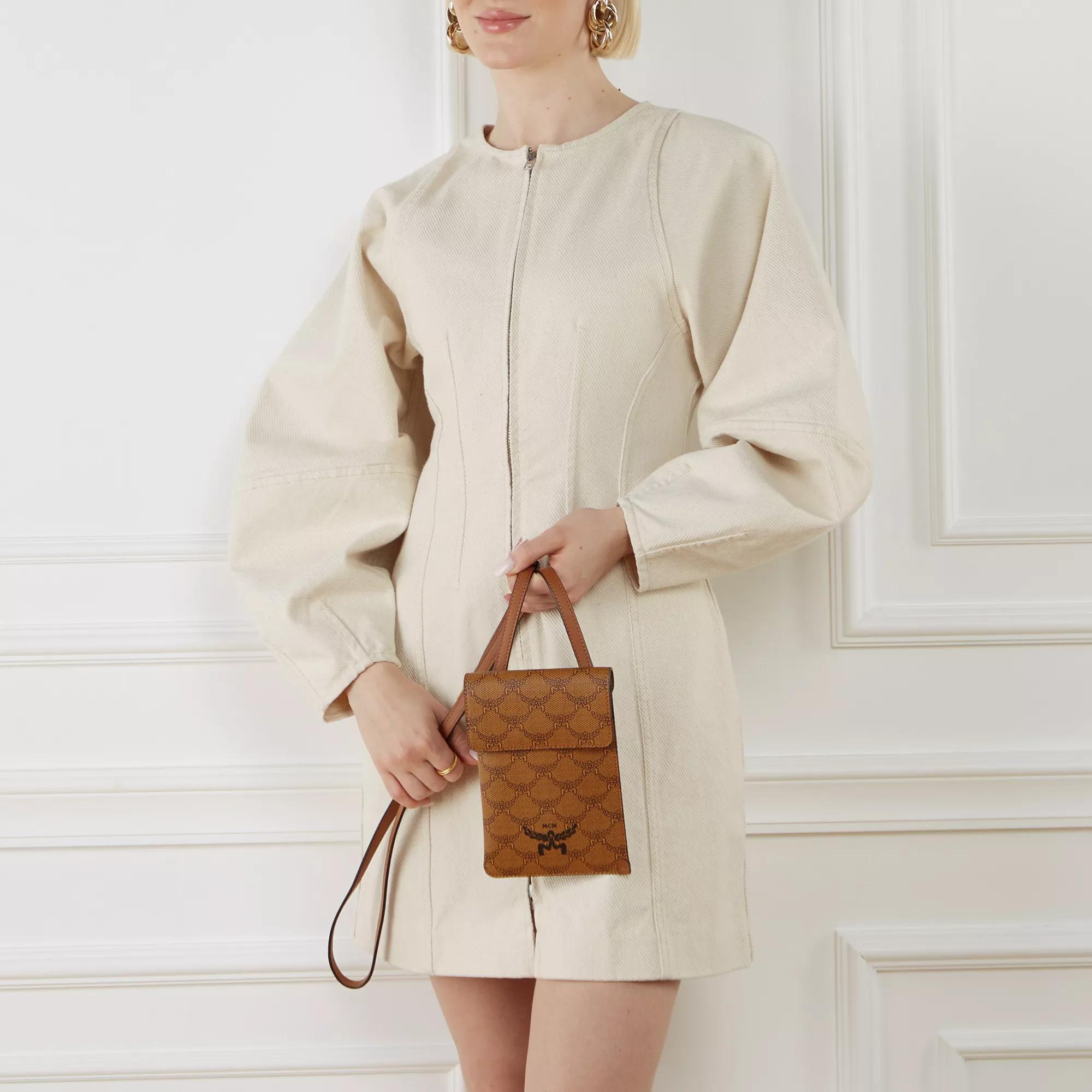 MCM Crossbody bags Himmel Lts Lanyard Fff in cognac