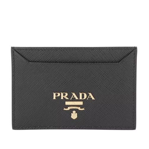 Prada Card Holder Leather Black Kartenhalter
