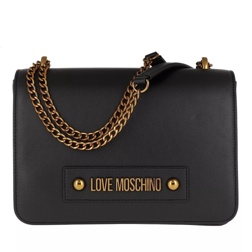 Love Moschino Borsa Shoulder Bag Chain Nero Cross body-väskor