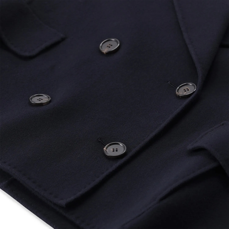 S Max Mara Übergangsmantel Cabanjacke Adele aus Schurwolle blau(Image 4)