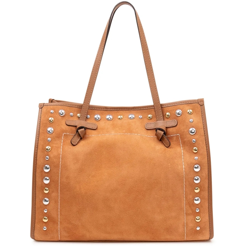 Gianni Chiarini Shopper Borsa Marcella Tote con Borchie beige