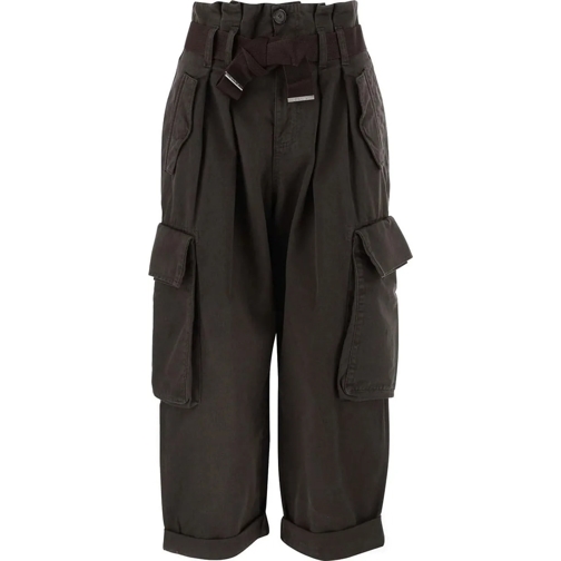 Pinko Hosen Trousers Brown schwarz