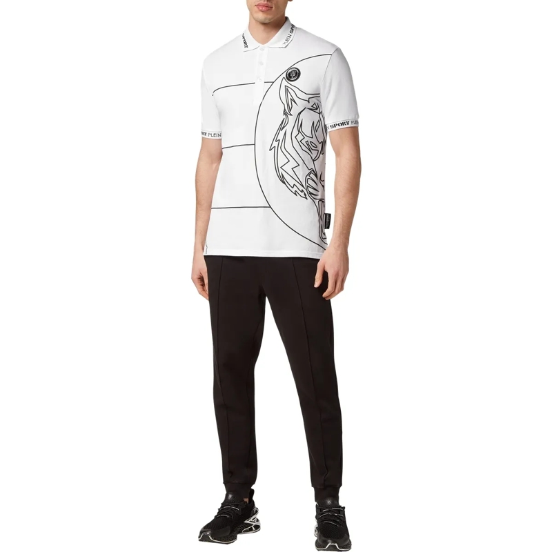 Plein Sport Top Poloshirt Tiger weiss(Image 5)
