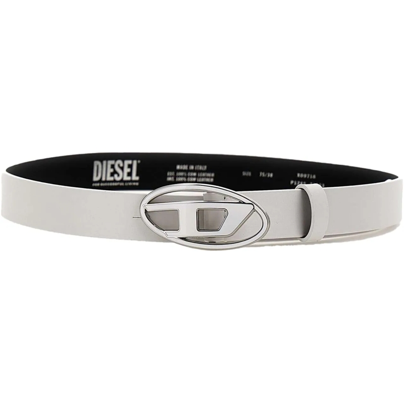 Diesel Ledergürtel Belts White weiß